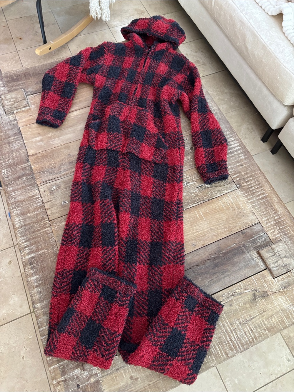 Skims Cozy Plaid Onesie
